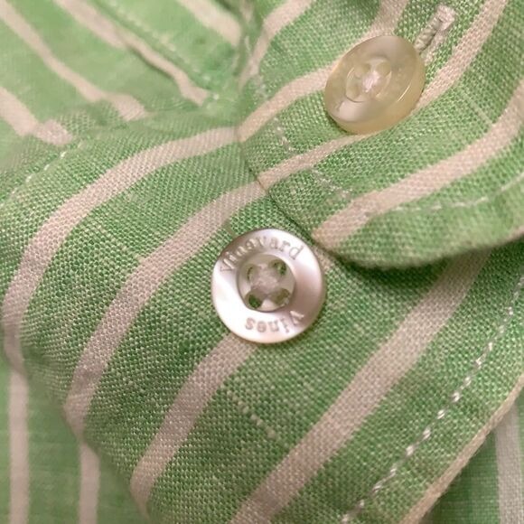 Mens Vineyard Vines Linen  Button Up Casual Shirt - Picture 4 of 5